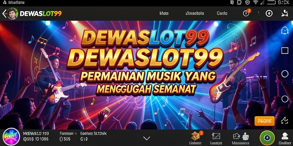 Tampilan gameplay DEWASLOT99 dengan musik yang energik.