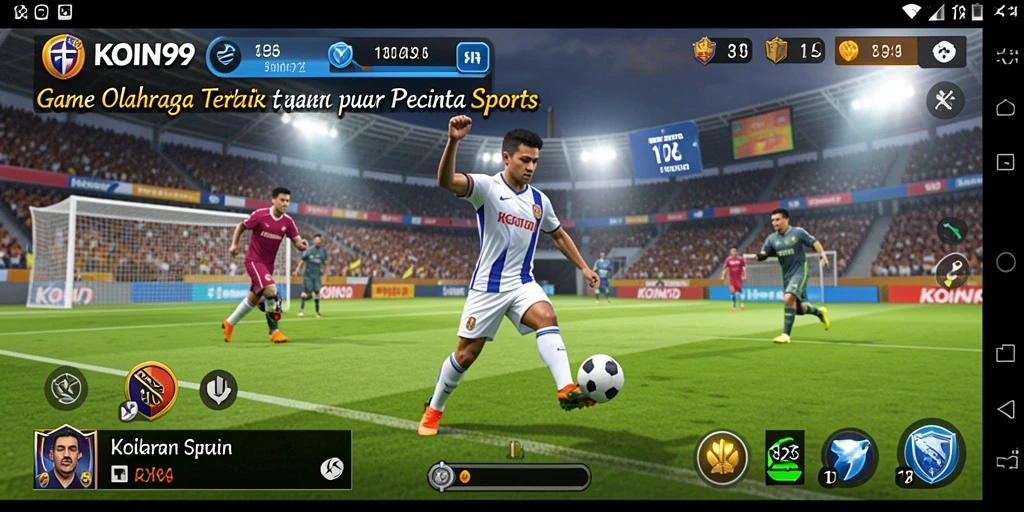 Screenshot utama KOIN99 menampilkan aksi seru permainan olahraga.