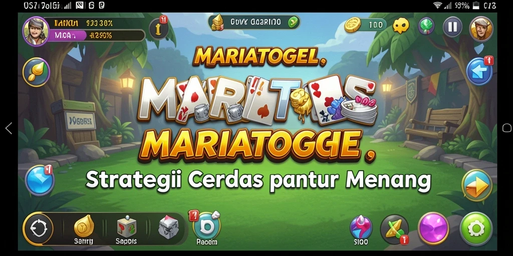 Tangkapan layar utama gameplay MARIATOGEL yang menampilkan strategi dan taktik permainan.