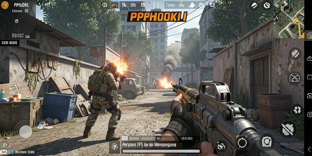 Tampilan gameplay menegangkan dalam PPHOKI yang mendebarkan.