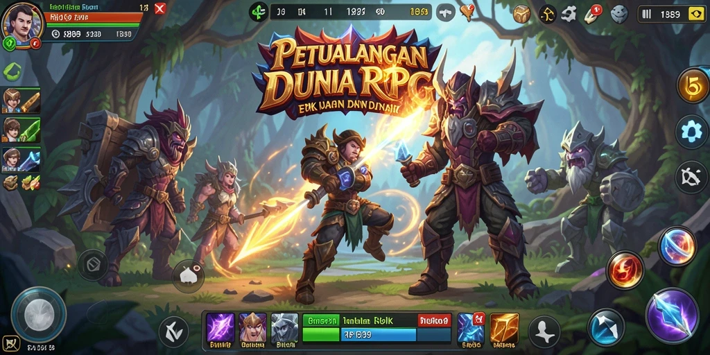 Screenshot gameplay yang menampilkan pertarungan seru dalam RI889.