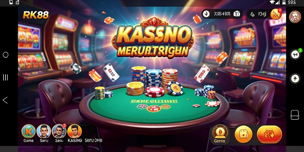 Tampilan gameplay RK88 yang menarik dan realistis di dunia kasino.