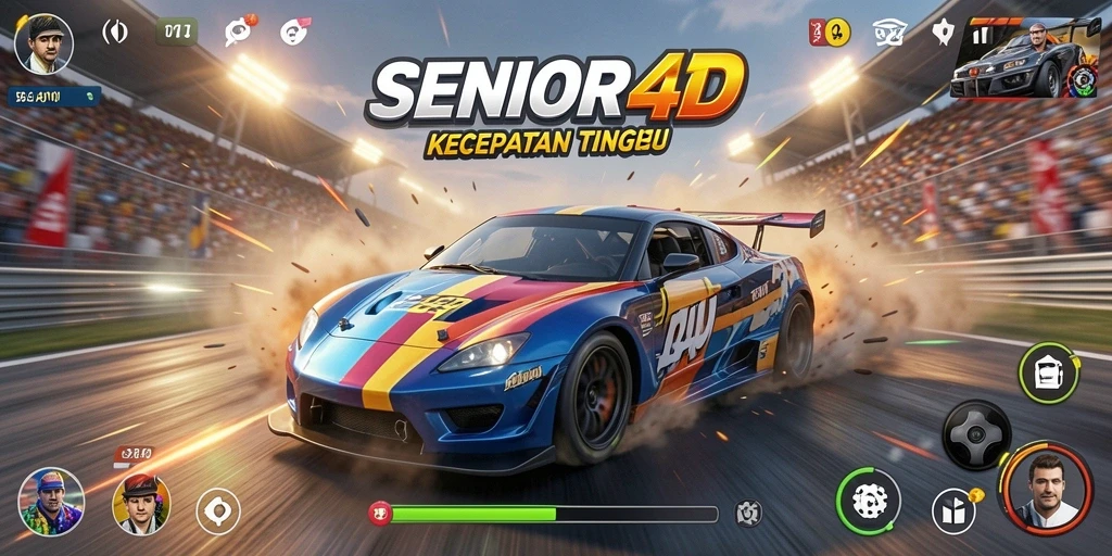 Tampilan gameplay yang menegangkan di SENIOR4D.