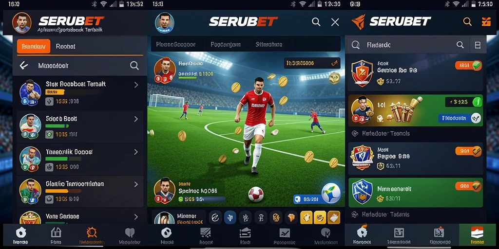 Screenshot SERUBET menampilkan gameplay taruhan yang menarik.