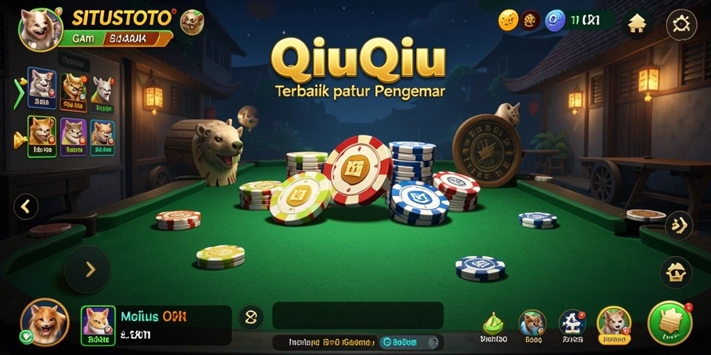 Tampilan gameplay QiuQiu di SITUSTOTO yang mendebarkan.